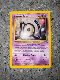 Pokemon TCG Cards Unown N 50/75 Neo Discovery Uncommon - Image 3