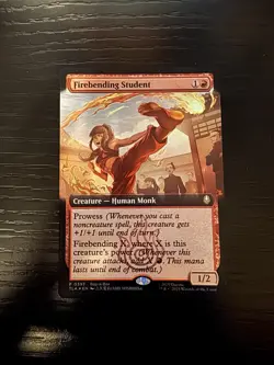 MTG magic cards 1x Firebending Student buy-a-box Foil promo Avatar - Image 1