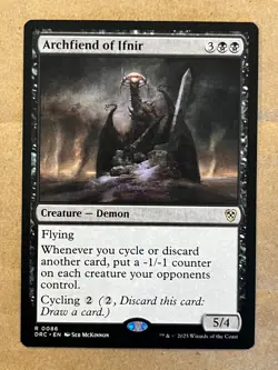 Archfiend of Ifnir #86 MTG Aetherdrift Commander Rare - Image 1