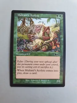 Multani's Acolyte, MTG Urza's Legacy (1999), Common Green Creature NM - Image 1