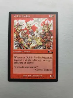 Goblin Medics, MTG Urza's Legacy (1999) Common Red Creature NM - Image 1