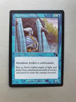 Metathran Soldier , MTG Urza's Destiny (1999) Common Blue Creature NM - Image 1