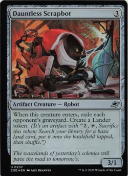 Dauntless Scrapbot - FOIL - U Edge of Eternities 237 - MTG - Image 1