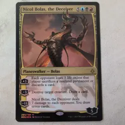 Nicol Bolas, the Deceiver [Hour of Devastation] Foil Near Mint - Image 1