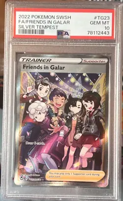Friends in Galar TG23/TG30 Swsh12 Pokemon - Silver Tempest Graded PSA 10 - Image 1