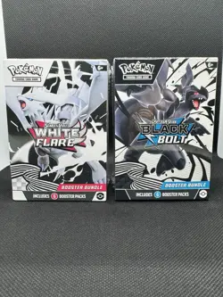 Pokemon Black Bolt & White Flare Booster Bundles Factory Sealed, English, 1 Each - Image 1