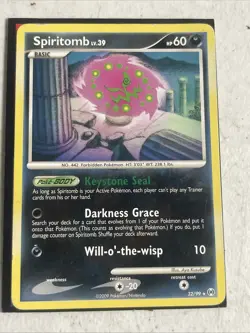Spiritomb Pokemon 2009 Platinum Arceus 32/99 Rare Mp - Image 1