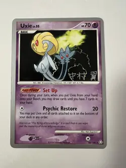 Pokemon TCG Uxie Regular 43/146 World Championships 2009 Excellent Condition - Image 1