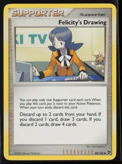 Pokemon Felicity's Drawing #98/106 Great Encounters Near Mint or Better - Image 1