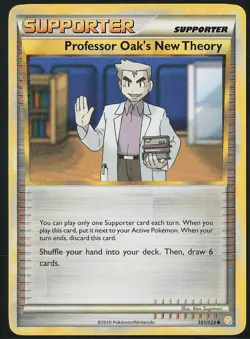 Professor Oak's New Theory Uncommon #101/123 HeartGold SoulSilver NM Pokemon - Image 1