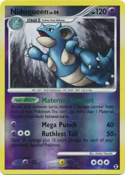 1x Nidoqueen - 30/111 - Rare - Reverse Holo Heavily Played Pokemon Platinum Risi - Image 1