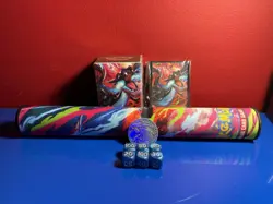Pokemon TCG Accessories From Phantasmal Flames UPC- Playmat, Deck Box, Sleeves - Image 1