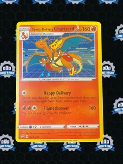 Pokemon TCG Special Delivery Charizard Holo - SWSH075 - NM - Image 1