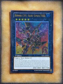 Yugioh Number C101: Silent Honor DARK LVAL-EN046 Ultimate Rare 1st Ed NM - Image 1