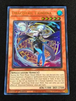 Yugioh Dracotail Faimena JUSH-EN002 1st Ultra (NM) - Image 1