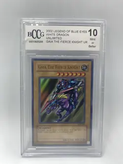 Yugioh Legend of Blue Eyes: Gaia the Fierce Knight LOB-006 BCCG 10 - Image 1