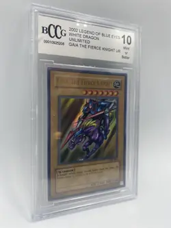 Yugioh Legend of Blue Eyes: Gaia the Fierce Knight LOB-006 BCCG 10 - Image 3