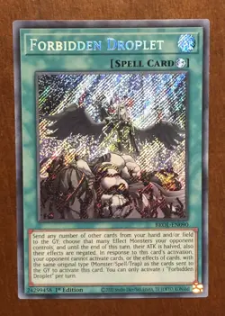 Yugioh - 3x Forbidden Droplet BROL-EN090 - Secret Rare - NM - Image 2
