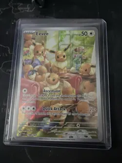 Pokemon Eevee TCG Twilight Masquerade Card 188/167 IR - Image 1