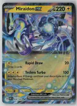 Miraidon ex 79/197 Pokemon Obsidian Flames Double Rare Near Mint Card (NM) 1 - Image 1