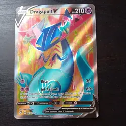 Pokemon Card Dragapult V 183/192 Full Art Rebel Clash Pack Fresh Ultra Rare - Image 1