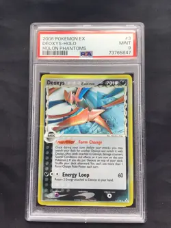 Pokemon Cards: EX Holon Phantoms Rare Holo: Deoxys 3/110 PSA 9 - Image 1