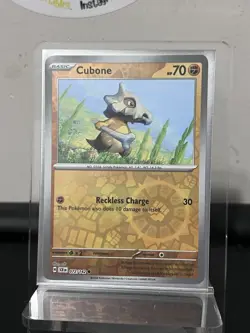 Pokemon TCG: Cubone - 072/142 - Reverse Holo - Stellar Crown Card Single - Image 1