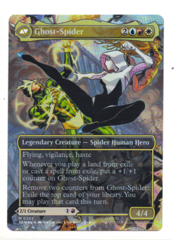 Gwen Stacy (0202) (Borderless) Marvel's Spider-Man Foil MTG - Image 2