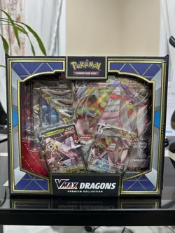 Pokemon TCG Sword & Shield Vmax Dragons Premium Collection Box - New Sealed - Image 1