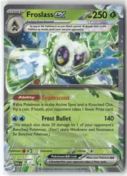 Pokemon Froslass ex Double Rare SV04: Paradox Rift 003/182 NM - Image 1