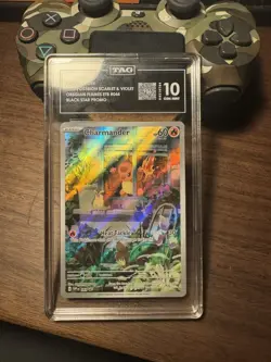POKEMON 2023 OBSIDIAN FLAMES CHARMANDER PROMO #044 🔥HIGHEST GRADED TAG 10🔥 - Image 1