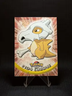 Topps Pokemon Cubone #104 2000 TV Animation Edition Non Holo Blue Logo LP - Image 1