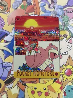 Pokemon Vintage Pocket Monsters Vending HOLO Prism Sticker 1999 Bandai Nintendo - Image 1