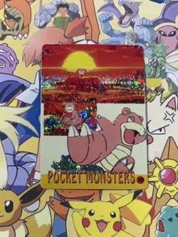 Pokemon Vintage Pocket Monsters Vending HOLO Prism Sticker 1999 Bandai Nintendo - Image 2