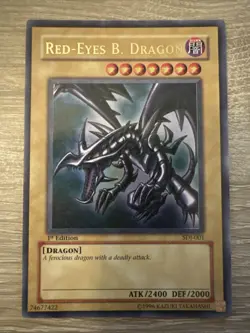 Yu-Gi-Oh Red-Eyes Black Dragon SDJ-001 1st Edition Ultra Rare - Image 1