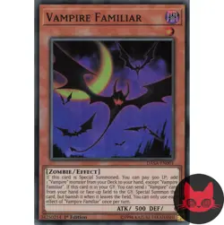 Yugioh Vampire Familiar DASA-EN001 Super Rare 1st Edition NM - Image 1