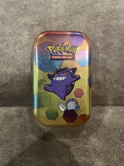 Pokemon Scarlet/Violet 151 Gengar/Poliwag Tin - Coin and Art Card Only - Image 1