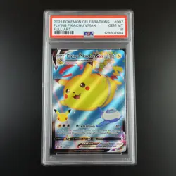 PSA 10 Flying Pikachu Vmax 007/025 Pokemon Celebrations Holo Graded Card - Image 1