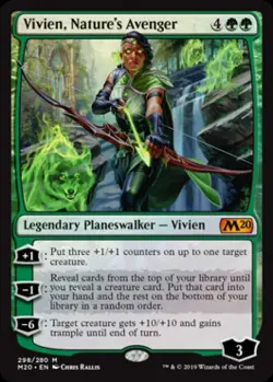 LP Foil M - Vivien, Nature's Avenger: Magic 2020 Core Set - Image 1