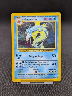 Gyarados 6/102 Holo Base Set Pokemon Card WOTC LP/Played - Image 1