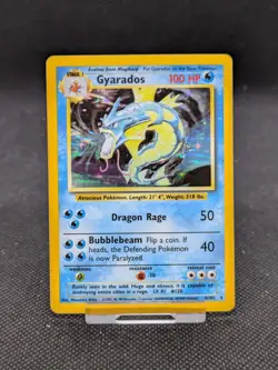 Gyarados 6/102 Holo Base Set Pokemon Card WOTC LP/Played - Image 3