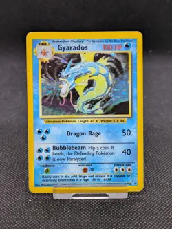 Gyarados 6/102 Holo Base Set Pokemon Card WOTC LP/Played - Image 5