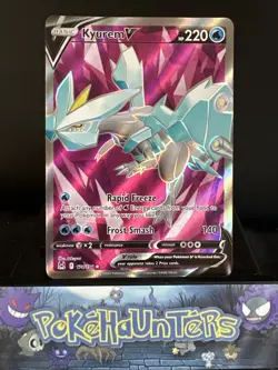 Pokemon Cards Kyurem V 174/196 Lost Origin Ultra Rare Full Art Near Mint - Image 1