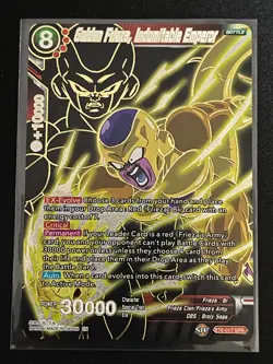 Dragon Ball Super Card Game Golden Frieza Indomitable Emperor SPR Foil Card - Image 1
