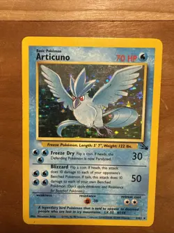Pokemon TCG Articuno Fossil Holo Unlimited Rare Card 2/62 - Image 1