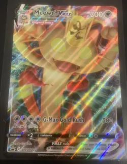 Meowth VMAX SWSH005 Jumbo Cards Holo - Image 1