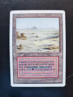 Badlands Magic: The Gathering MTG x1 Unlimited Edition Heavily Played HP English - Image 1