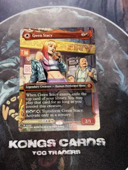 MTG Gwen Stacy 0202 NON FOIL Mythic Borderless - Image 1