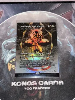 MTG Iron Spider, Civil Warrior 0039 (Borderless) FOIL Spider Man MYTHIC - Image 1