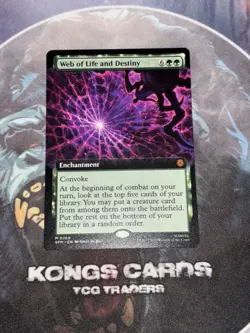 MTG Web Of Life And Destiny 0268 NON FOIL Extended Art Mythic - Image 1